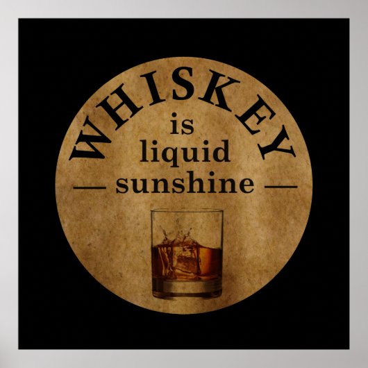 Whiskey citeert grappige drink gezegden poster (Voorkant)