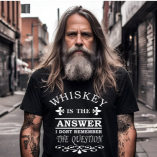 Whiskey citeert grappige drink gezegden t-shirt