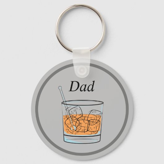 Whiskey Dad Key Ring Sleutelhanger (Voorkant)