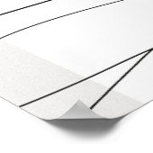 Whiskey Decanter glas fijne lijn minimalistische k Poster (Hoek)