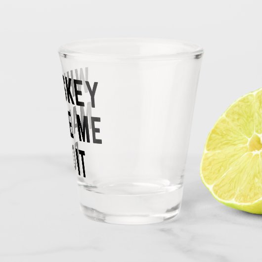 Whiskey deed het grappig citaat shot glas (Rechts)