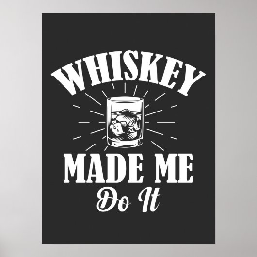 Whiskey deed het poster (Voorkant)