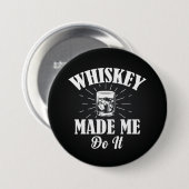 Whiskey deed het ronde button 7,6 cm (Voorkant /achterkant)