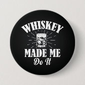 Whiskey deed het ronde button 7,6 cm (Voorkant)