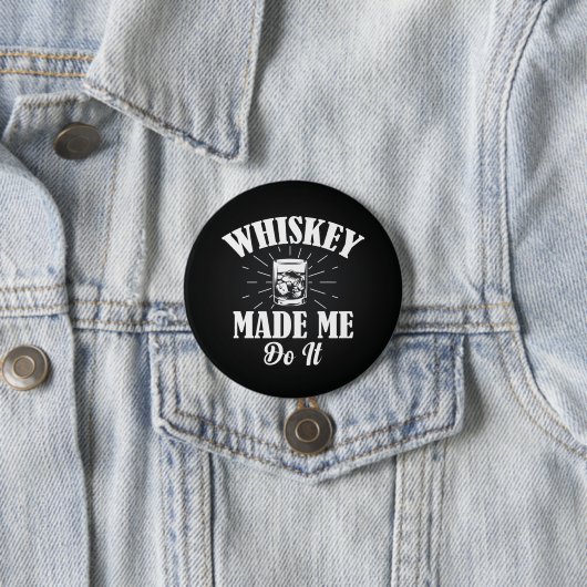 Whiskey deed het ronde button 7,6 cm (In situ)