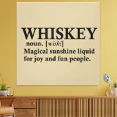 Whiskey definitie grappige drink citaten canvas afdruk (Insitu (Woonkamer))