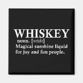 Whiskey definitie grappige drink citaten magneet (Voorkant)