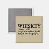 Whiskey definitie grappige drink citaten magneet (Voorkant / Achterkant)