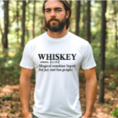 Whiskey definitie grappige drink citaten t-shirt