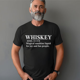 Whiskey definitie grappige drink citaten t-shirt