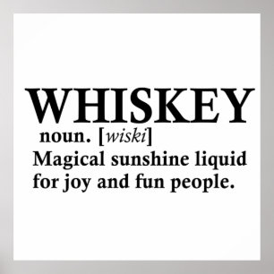 Whiskey definition grappige alcohol gezegden poster