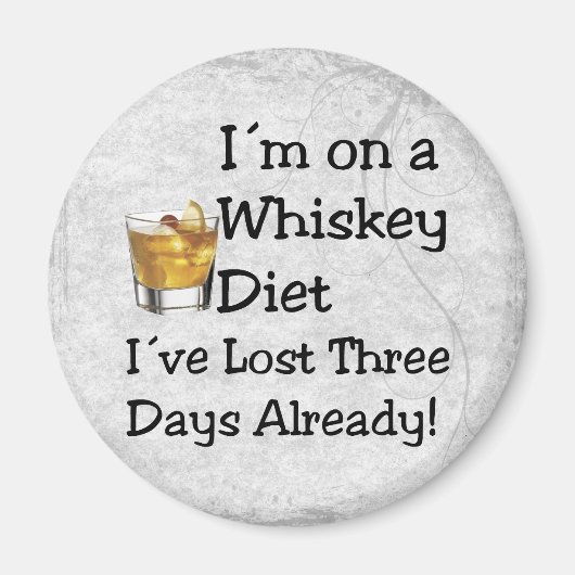 Whiskey Diet Magneet (Voorkant)