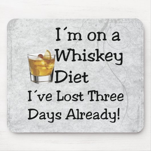 Whiskey Diet Muismat (Voorkant)