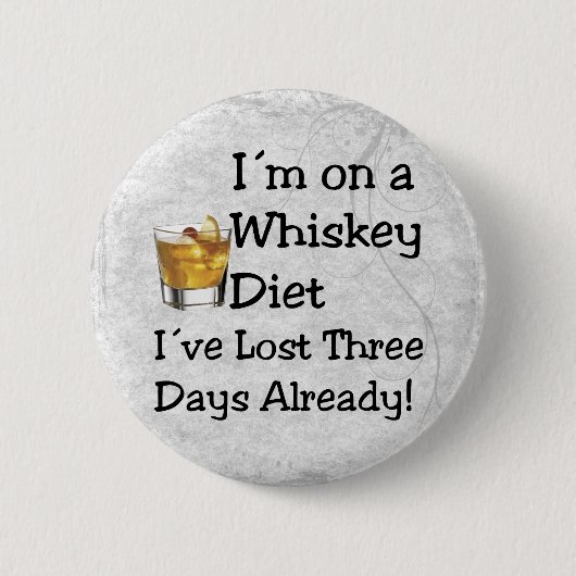 Whiskey Diet Ronde Button 5,7 Cm (Voorkant)