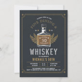 Whiskey Dineren Verouderd tot perfectie 50ste Verj Kaart (Voorkant)