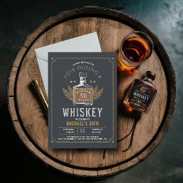Whiskey Dineren Verouderd tot perfectie 50ste Verj Kaart