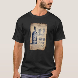 Whiskey Drink Artistry Blauwdruk Whisky maken T-shirt