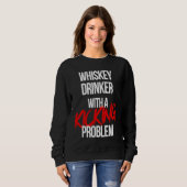 Whiskey Drinker Met een Trapprobleem Karate Wor Trui (Voorkant volledig)