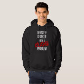 Whiskey Drinker With a Kicking Problem  Karate Wor Hoodie (Voorkant volledig)