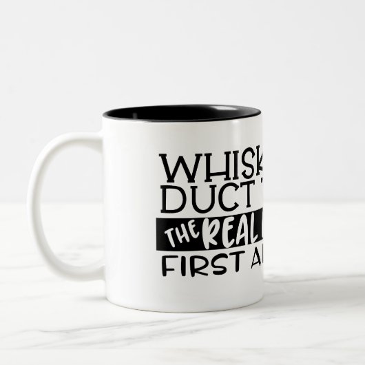 Whiskey en Duct Tape Coffee Mok (Links)