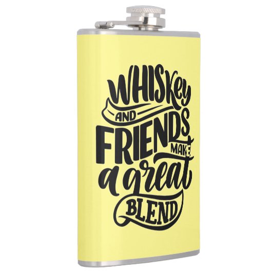 Whiskey en Friends Heupfles (Rechts)