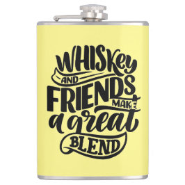 Whiskey en Friends Heupfles