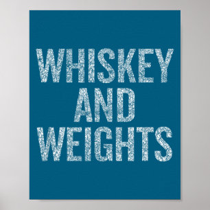 Whiskey En Gewichten Geen Koolhydraten Grappige Gy Poster