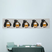 Whiskey en sigaar herhalings verjaardagsbanner spandoek (Beurs)