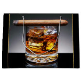 Whiskey en sigaar Mans Black Gold Classy Groot Cadeauzakje (Voorkant)