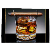 Whiskey en sigaar Mans Black Gold Classy Groot Cadeauzakje (Achterkant)