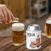 Whiskey en Sigaar Modern Vrijgezellenfeest Blikjeskoeler