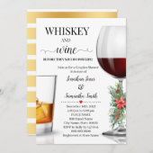 Whiskey en wijn voordat ik kerst douche kaart (Voorkant / Achterkant)