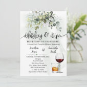 Whiskey en wijnparen douchen Eucalyptus Kaart (Staand voorkant)