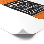 Whiskey Fles 21st Birthday Whiskey Lovers Poster (Hoek)