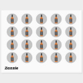 Whiskey Fles 21st Birthday Whiskey Lovers Ronde Sticker (Vel)