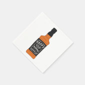 Whiskey Fles 21st Birthday Whiskey Lovers Servet (Hoek)