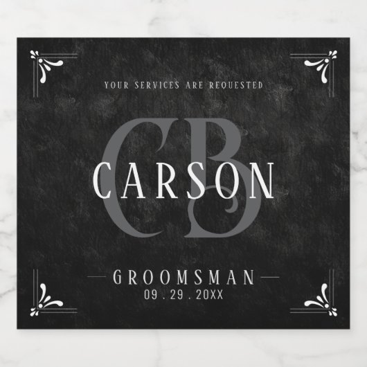  whiskey-fles likeurfles etiket (Enkel label)