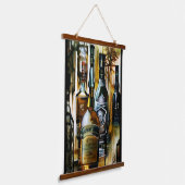 Whiskey-flessen Hangend Wandkleed (Gebogen)