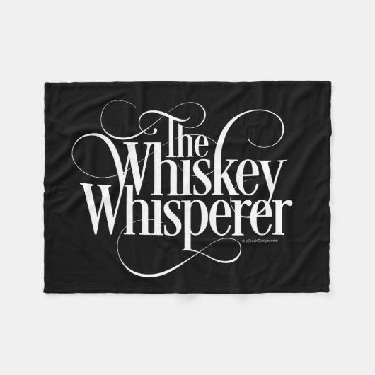 Whiskey Fluisteraar Fleece Deken (Voorkant (Horizontaal))