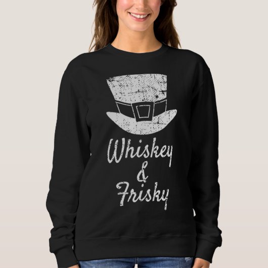 Whiskey Frisky  Vintage St Patricks Trui (Voorkant)