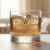 Whiskey gepersonaliseerde Monogram look Whisky Glas