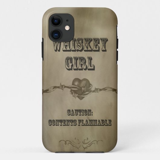 Whiskey Girl - Let op! Mobiele telefoon Case-Mate iPhone Case (Achterkant)