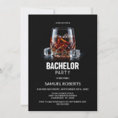 Whiskey Glas Bachelorfeest Kaart (Voorkant)