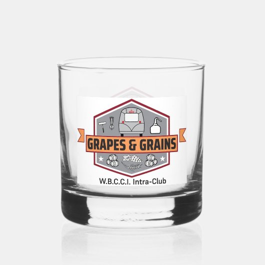 Whiskey Glas met Logo (Achterkant)