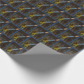 Whiskey glas met verjaardagskaars cadeaupapier (Hoek)