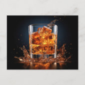 Whiskey Glass Briefkaart (Voorkant)