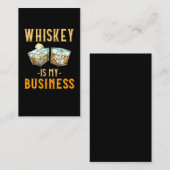 Whiskey Glasse Bourbon Drink Humor Visitekaartje (Voorkant / Achterkant)