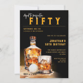 Whiskey & Golf Magazine Hoesje Verjaardagsfeest Kaart (Voorkant)