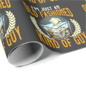 Whiskey Guy Funny Bourbon Dad Drink Citaat Cadeaupapier (Rol Hoek)