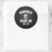 Whiskey heeft me gemaakt om het klassieke Sticker  (Tas)
